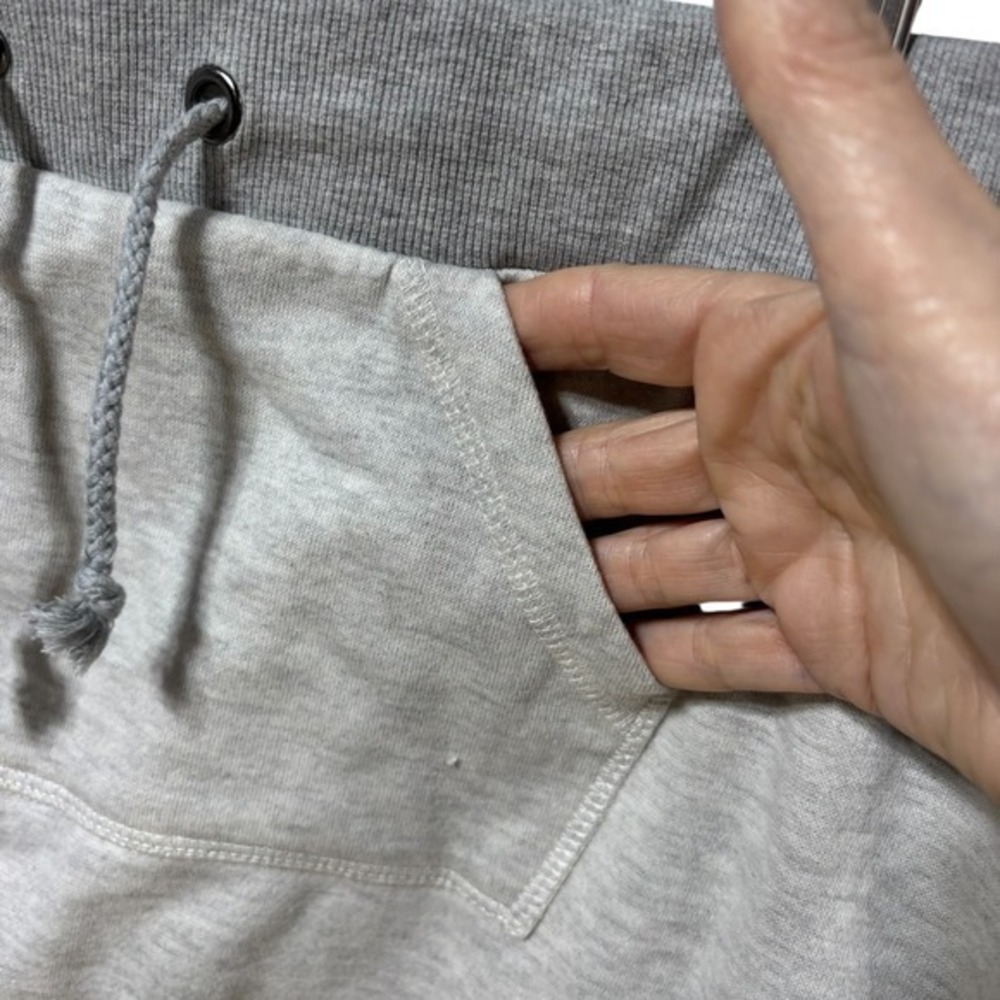 Sweatshirt Skirt Athleisure Casual Drawstring Pockets XL Light Gray #823 - Picture 4 of 5